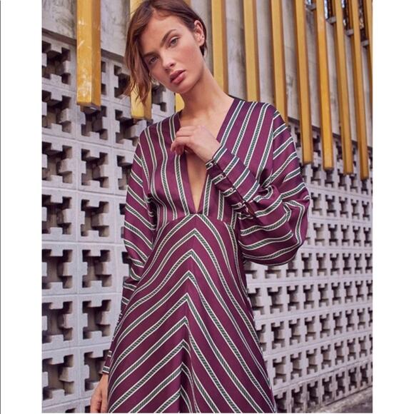 Alexis Dresses & Skirts - Alexis Striped Tena V Neck Cocktail Dress Small